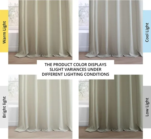 Miniatura 9 de HPD Half Price Drapes - Cortinas básicas de lino sintético de 84 pulgadas de largo, par de 2 paneles - 50 pulgadas de ancho x 84 pulgadas de largo