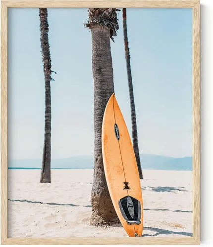 Miniatura 55 de HAUS AND HUES Arte de surf y cuadros de playa, póster de palmeras de California, arte de pared de palmeras de California, arte de pared de surf