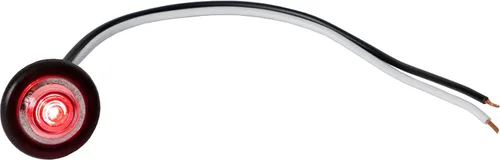 Miniatura 5 de Buyers Products 5623443 - Luz de separación de marcador redondo, 1 LED ámbar con lente transparente y balas macho, 12 V CC, 0,25 W, iluminación