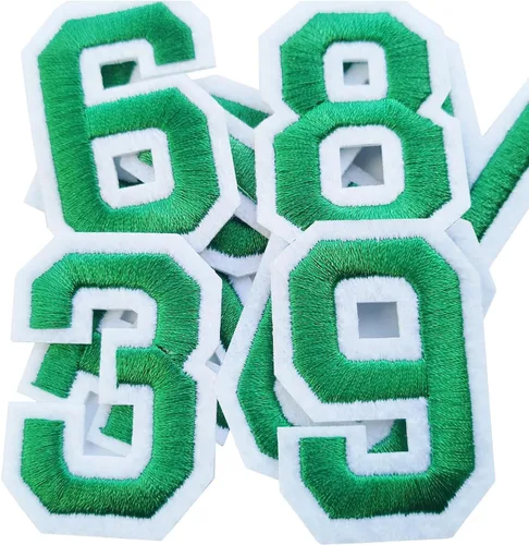 Miniatura 12 de Bfuee 30 parches de números para planchar, apliques de números bordados del 0 al 9, parches de números para ropa, vestido, sombrero, calcetines