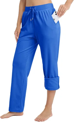 Miniatura 3 de TACVASEN Pantalones deportivos casuales para mujer, pantalones deportivos de terciopelo de vellón para correr, entrenamiento, descanso, pantalones