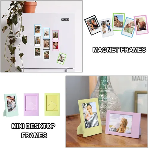 Miniatura 4 de CAIYOULE Accesorios para cámara Fuji Instax Mini 12, paquete de accesorios que incluye estuche de PU para la cámara 12, mini álbum de fotos, marcos