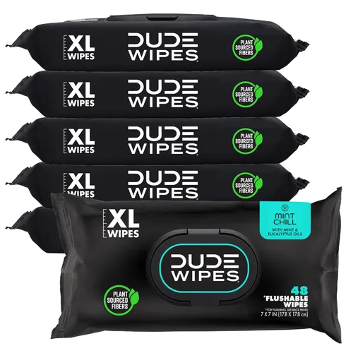 Miniatura 16 de DUDE Toallitas – Toallitas desechables – Paquete de 3, 144 unidades – Manteca de karité suave extra grande – Vitamina E y aloe – Seguro