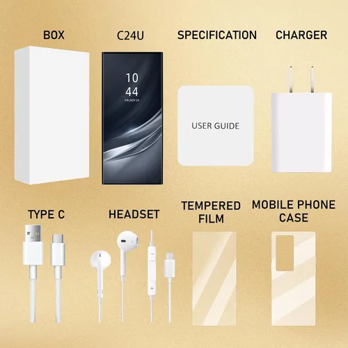 Miniatura 8 de Teléfonos celulares desbloqueados C24U, bolígrafo integrado, pantalla HD 6.82 8+256 GB, Android 14 6800mAh batería de larga duración 5G, doble