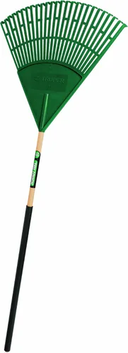 Miniatura 3 de Truper, rastrillo para jardín, profesional, de acero, Tru Tough - Rastrillo plástico para arbustos con cabeza de 20,32 cm