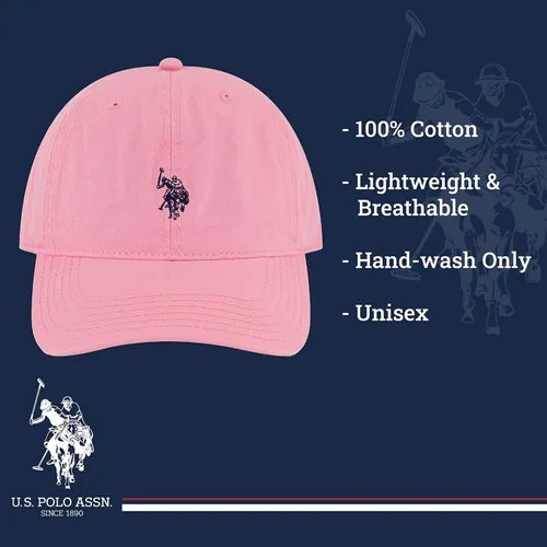 Miniatura 6 de U.S. Polo Assn. Small Polo Pony Logo Baseball Hat, 100% Cotton, Adjustable Cap