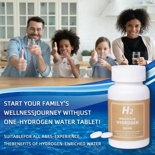 Miniatura 6 de Tabletas de agua de hidrógeno de 8 PPM para agua potable, tabletas de hidrógeno molecular H2 magnesio apoya el envejecimiento saludable, energía