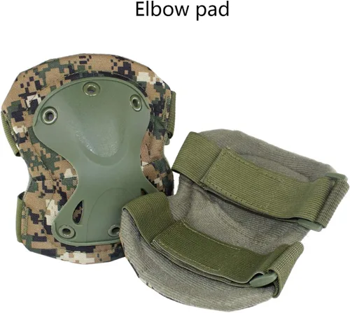 Miniatura 6 de Almohadillas Protectoras Tácticas de Combate para Rodilla y Codo para Juegos de Paintball CS al Aire Libre, Ciclismo, Seguridad, Equipo de Dw
