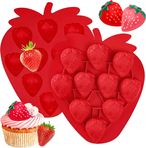 Miniatura 9 de Webake Molde de silicona de hoja de arce, paquete de 2 moldes de hojas de 8 cavidades para cubitos de hielo, chocolate, dulces, cupcakes