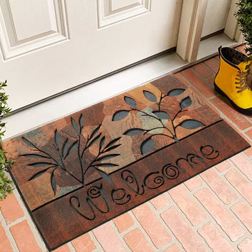 Miniatura 6 de CHICHIC Tapete de bienvenida de 18 x 30 pulgadas, tapete de puerta delantera al aire libre para entrada del hogar, exterior, tapete para entrada