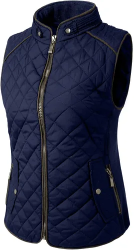 Miniatura 2 de NE PEOPLE Chaleco ligero acolchado con cremallera para mujer S-3XL