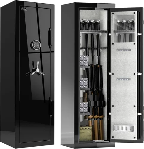 Caja fuerte ignífuga con bloqueo digital – Caja fuerte grande de 8.12 pies cúbicos para pistola para el hogar, la oficina y los negocios | Diseño