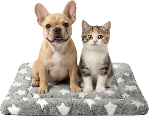 Miniatura 11 de Tapete de Cama para Perro - Tapetes de Cama Reversibles para Jaula de Perro, Suave y Transpirable, Almohadilla para Perrera, Cama de Jaula Duradera