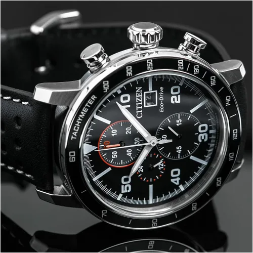 Miniatura 8 de Citizen Men's Eco-Drive Weekender Brycen Chronograph Watch in Stainless Steel