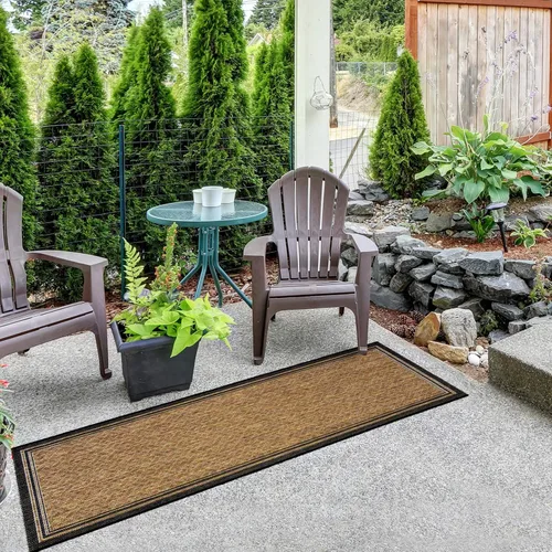 Miniatura 2 de Gertmenian Alfombra de Área Clásica de Tejido Plano para Interiores y Exteriores, Alfombra Resistente a Manchas y Rayos UV, Terraza, Patio, Junto a