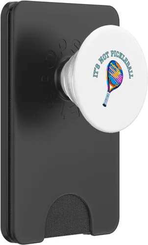 Miniatura 8 de Funny Colorful Padel Racket It’s Not Pickleball Design PopSockets Adhesive PopGrip