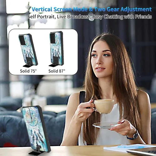 Miniatura 124 de Funda para Samsung Galaxy S22 Ultra 5G, Galaxy S22 Ultra con cubierta de cámara deslizante, funda resistente de doble capa con función atril Black