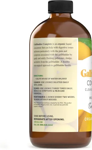 Miniatura 4 de Complete Natural Products Liver Complete 8oz, paquete completo de limpieza y equilibrio de la vesícula biliar de 8 onzas