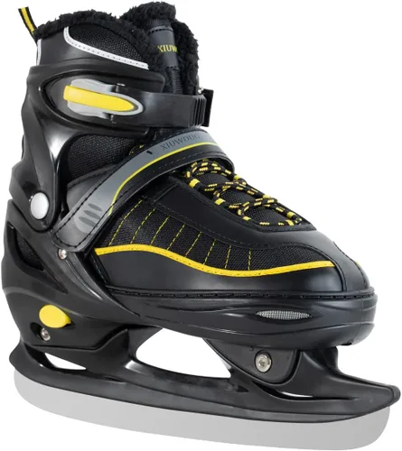 Patines de hockey con 4 tamaños ajustables, acolchado suave y soporte de tobillo reforzado para niños, niñas, jóvenes, hombres, mujeres y