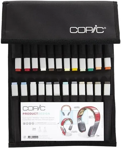 Copic Product Design Wallet Classic Markers, 24 colores