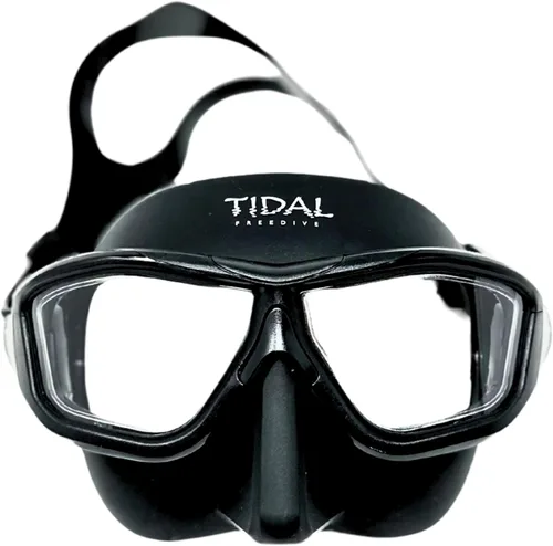 Máscara de apnea Tidal Glide - Máscara de bajo volumen diseñada para apnea, pesca submarina y esnórquel. Máscara antivaho de apnea.