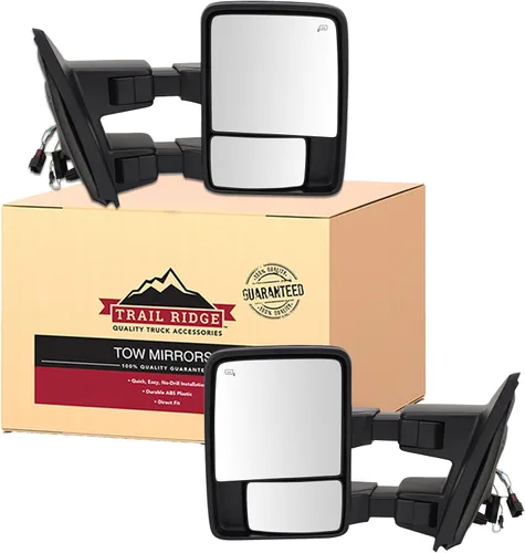 Miniatura 30 de Trail Ridge Juego de espejos de remolque de 2 piezas para el lado del conductor y del pasajero compatible con Ford F-150 FO1320479 FO1321479