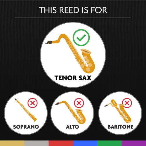 Miniatura 2 de Légère Reeds - Caña de saxofón tenor, corte americano, fuerza 2.75 (TSA2.75) - Caña de viento de madera sintética de alta calidad