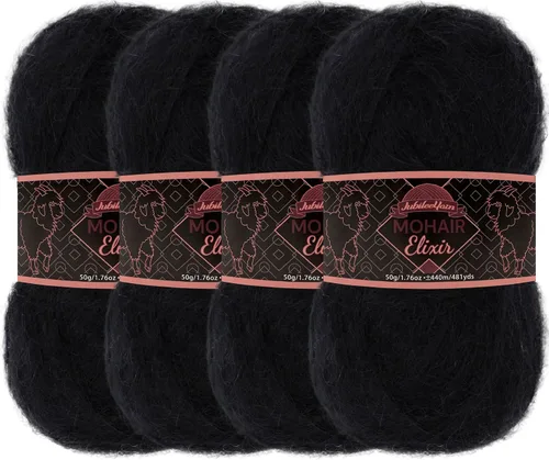 Miniatura 32 de JubileeYarn Mohair Elixir Yarn - 50g/Skein Baby Wool Blend - Cosmopolitan - 1 Skein
