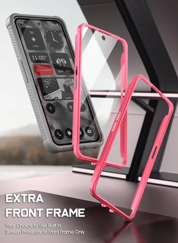 Miniatura 4 de Poetic Guardian - Funda compatible con Nothing Phone 2 de 6.7 pulgadas [prueba de caídas de grado militar de 20 pies], funda híbrida de cuerpo Rosa