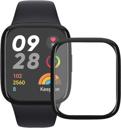 Miniatura 7 de kwmobile Protector de pantalla compatible con Xiaomi Redmi Watch 3 - 2 protectores de reloj inteligente antihuellas