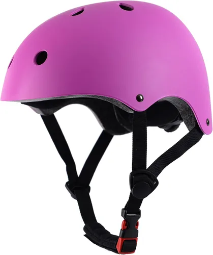 Miniatura 18 de Casco de bicicleta para niños pequeños, 2 tamaños ajustables, para niños y niñas, multideporte, ajustable, para scooter, bicicleta, monopatín