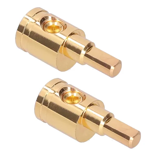 Miniatura 8 de Reductor de cable de audio, conector de terminal reductor de cable 0GA, cobre puro, chapado en oro, para modificación de amplificador de audio