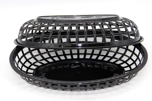 Miniatura 6 de Combo de cesta de comida rápida de estilo retro (12 unidades) y forro a cuadros (100 unidades). La cesta de comida rápida es apta para lavavajillas.