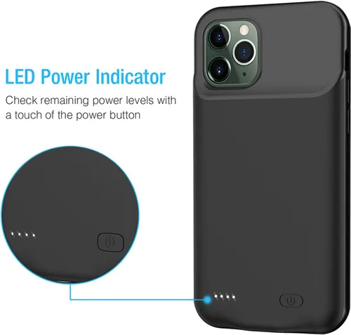 Miniatura 3 de Funda de batería para iPhone 11 Pro, mejorada 7000 mAh, ultra delgada, portátil, funda protectora de carga inteligente, compatible con iPhone 11 Pro