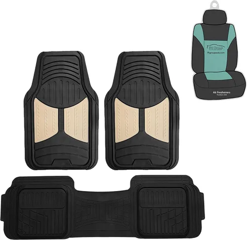 Miniatura 13 de FH Group Climaproof™ - Alfombrillas de goma resistentes para sedán, SUV, camiones, alfombrillas de ajuste universal para automóvil, juego completo