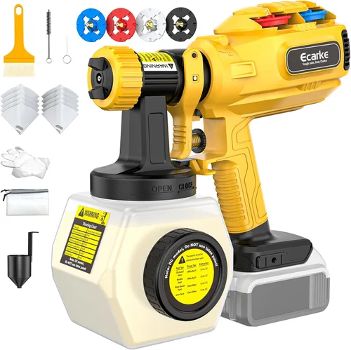 Miniatura 10 de Ecarke Aspiradora de Pintura Inalámbrica Compatible con Batería Milwaukee de 18V - Diseño de Relleno Lateral (Sin Desmontaje) y Almacenamiento