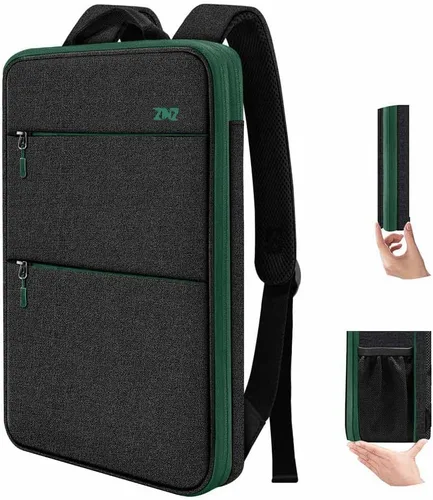 Miniatura 9 de ZINZ Mochila delgada y expandible para laptop con funda de 15, 15.6 y 16 pulgadas, bolsa resistente a derrames para notebooks, estuche