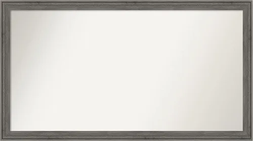 Miniatura 287 de Amanti Art Espejo personalizado, espejo de baño gris plomo a rayas, espejo de pared o espejo de tocador de baño sobre el fregadero
