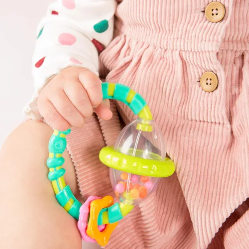 Miniatura 12 de Bright Starts Soothers & Shakers 7 piezas Set de regalo - Sonajeros, mordedores y juguetes para el cochecito sin BPA, unisex, para recién nacidos