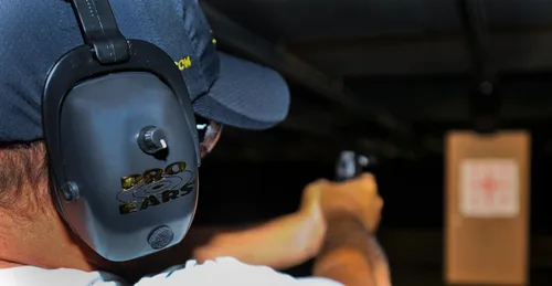 Miniatura 2 de Pro Ears – Pro Mag Gold – Protección y amplificación auditiva electrónica – NRR 30 – Cascos para campo de tiro. Negro