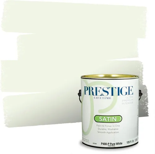 Miniatura 61 de PRESTIGE Pinturas Pintura interior e imprimación en uno, 1 galón, cáscara de huevo, aventura