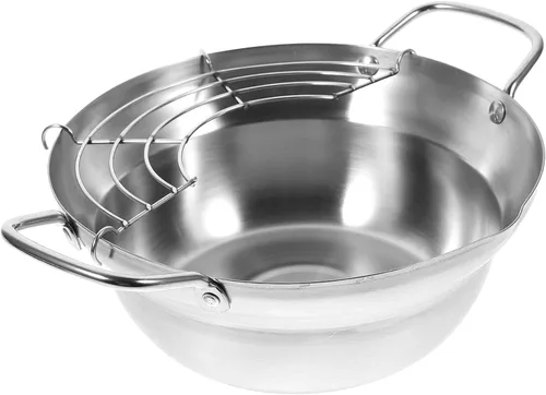 1 sartén de estilo japonés, utensilios de cocina antiadherentes, olla portátil para cocinar, cocina de inducción, sartén tempura, freidora de