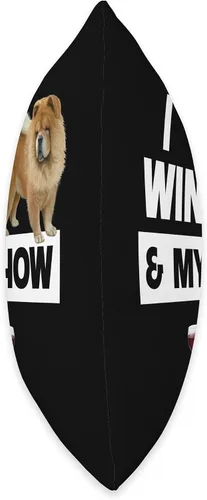 Miniatura 2 de I Love Wine and My Chow Chow Dog Mom Dad Drinking Fun Throw Pillow