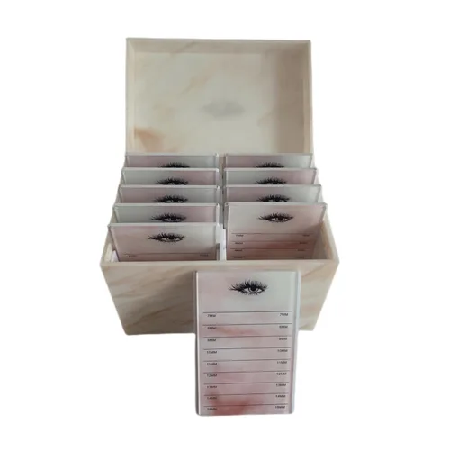 Miniatura 2 de Caja de almacenamiento de pestañas acrílicas de 10 capas, herramienta de extensión para pestañas, organizador de maquillaje, soporte para palés