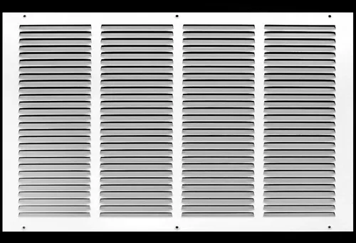 Miniatura 59 de HVAC Premium 30' x 10' [Abertura de conducto] Rejilla de aire de retorno de acero estampado plano - Pared lateral y techo - Cubierta de conducto
