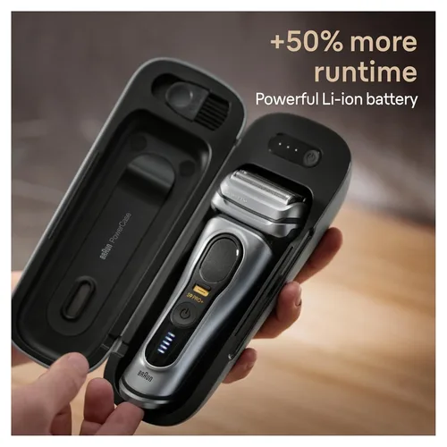 Miniatura 4 de Braun Powercase para maquinillas de afeitar eléctricas para hombres, compatible con Braun Series 9 Pro, Series 9 y Series 8, estuche de afeitadora