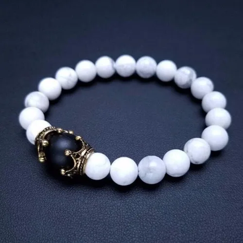 Miniatura 5 de Pulsera de lujo con cuentas de piedra natural de ojo de tigre para hombre, estilo 2
