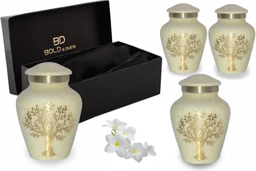Miniatura 7 de Tree of Life Urna de cremación grande para cenizas humanas 200 pulgadas cúbicas Urna decorativa para cenizas adultas mujeres y hombres, urnas