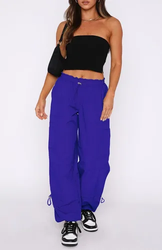 Miniatura 2 de Waitfairy Pantalones de paracaídas para mujer, pantalones cargo holgados con bolsillos