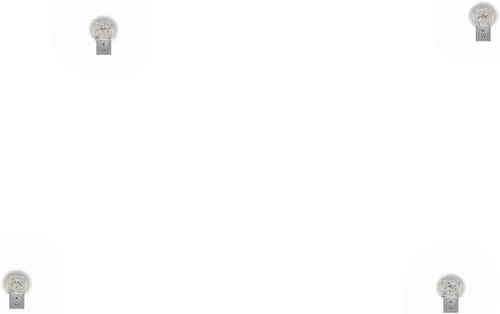 Miniatura 6 de Lámpara de noche LED enchufable con sensor de luz, libélulas florales grungy, luz blanca, paquete de 2 unidades, para pasillo, baño, dormitorio